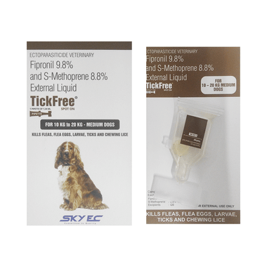 Image of Tickfree Spot On (For 10 KG to 20 KG - Medium Dogs) Pet
