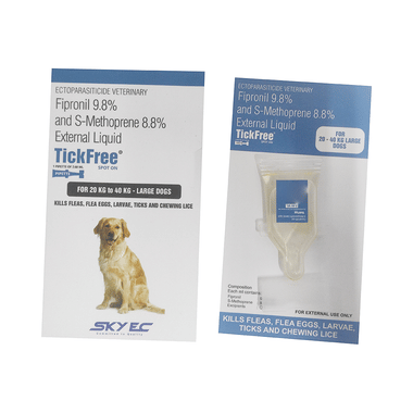 Image of Tickfree Spot On (For 20 KG to 40 KG - Large Dogs) Pet