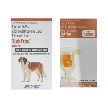 Image of Tickfree Spot On (For 40 KG to 60 KG - Extra Large Dogs) Pet