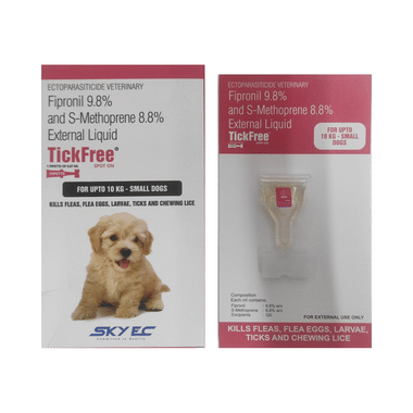 Image of Tickfree Spot On (For Upto 10 KG-Small Dogs) Pet