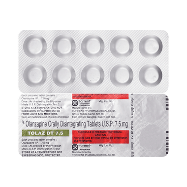 Tolaz 7.5mg Tablet DT