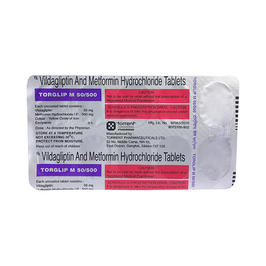 Torglip M 50/500 Tablet
