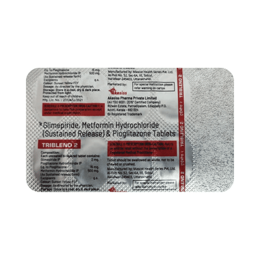 Triblend 2mg/500mg/15mg Tablet SR