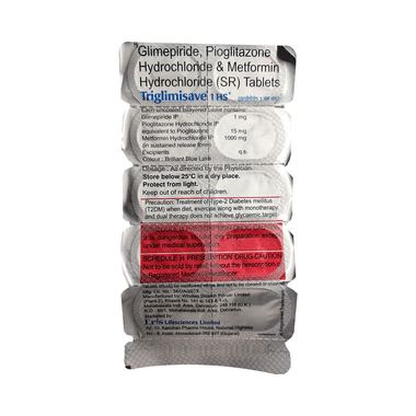 Triglimisave 1 HS+ Tablet SR