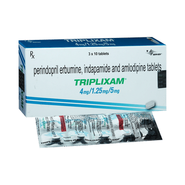 Triplixam 4mg/1.25mg/5mg Tablet