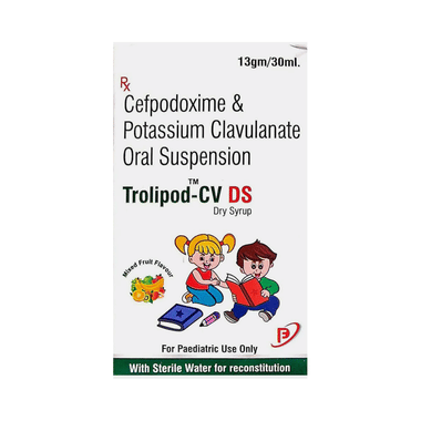 Image of Trolipod-CV DS Oral Suspension Mix Fruit Flavour