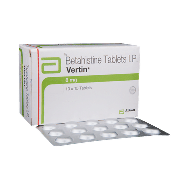 Vertin 8mg Tablet