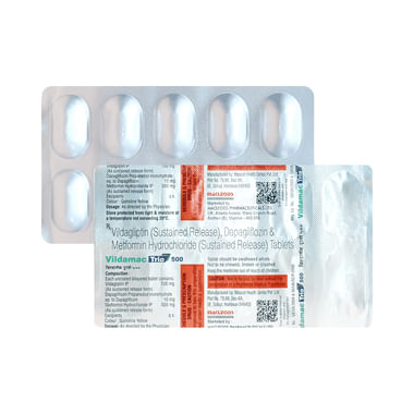 VILDamac Trio 10mg/500mg/100mg Tablet