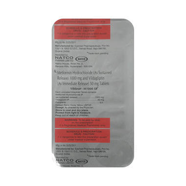 Vildanat-M 1000 Tablet SR