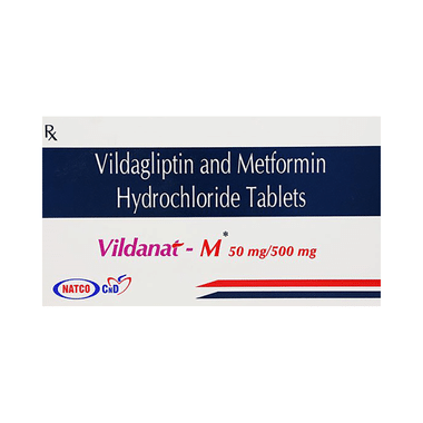 Vildanat-M 500mg/50mg Tablet