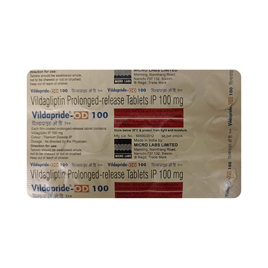 Vildapride-OD 100 Tablet PR