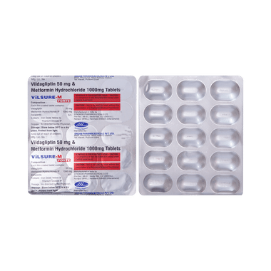 Vilsure M Forte 1000mg/50mg Tablet