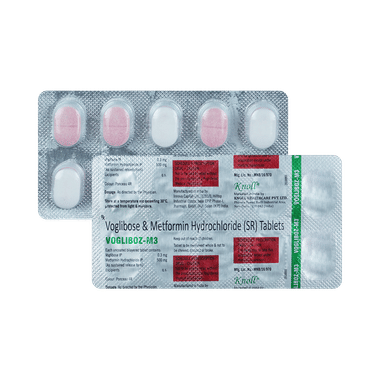 Vogliboz M 500mg/0.3mg Tablet SR