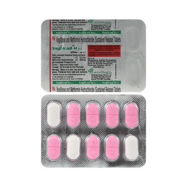 Voglicad M 500mg/0.2mg Tablet