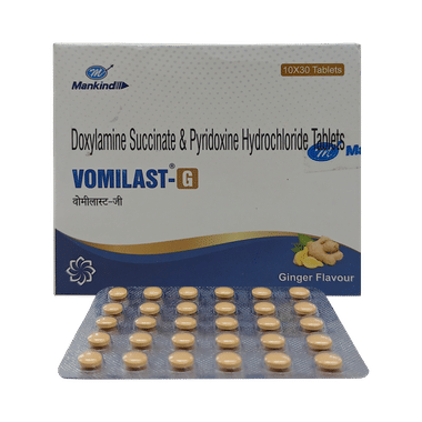 Vomilast G 10mg/10mg Tablet Ginger