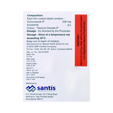 Vorisan 200 Tablet