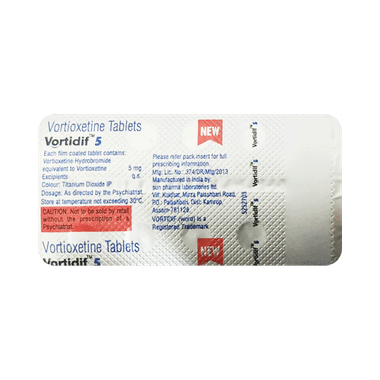 Vortidif 5mg Tablet