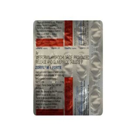 Zoryl M 1 Forte Tablet PR