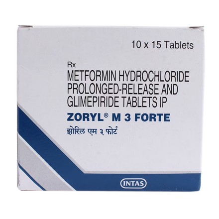 Zoryl M 3 Forte Tablet PR