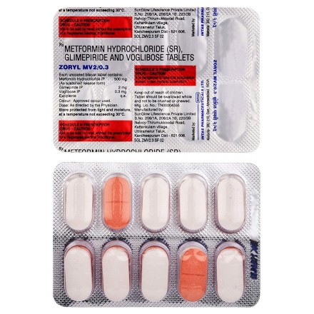 Zoryl MV 2-0.3 Tablet SR