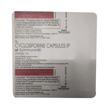 Zymmune 50mg Capsule